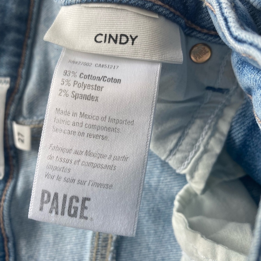 Paige Cindy Denim straight leg Jeans Size 27 - Picture 4 of 4